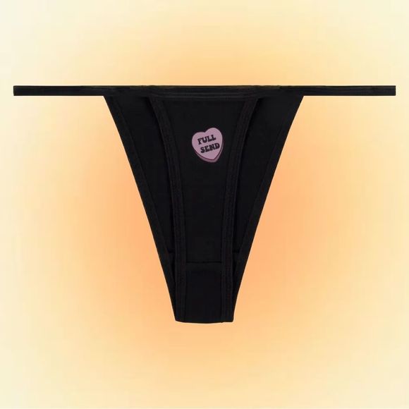 BNWT FULL SEND HEARTS THONG - Picture 2 of 2